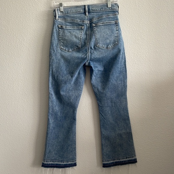Loft The Kick Crop Medium Wash Size 4/27 - Picture 4 of 6